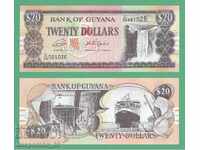 (¯` '• .¸ Guyana (GUIANA) 20 $ 2018 UNC •. •' ´¯)