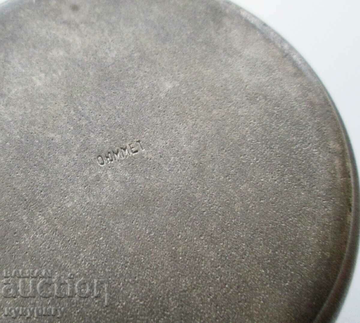 Livrarea Veche rusă elegantă URSS Sots vază vază din cositor Livrarea Veche rusă elegantă URSS Sots vază vază din cositor