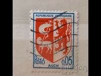 Marca poștală - Franța, Stema, 1966