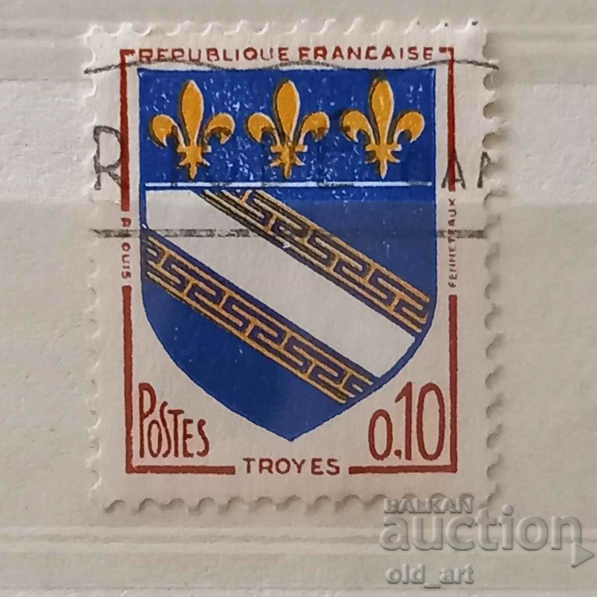Γραμματόσημο - Γαλλία, Εθνόσημο, 1963