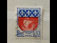 Postage stamp - France, Coat of arms, 1965