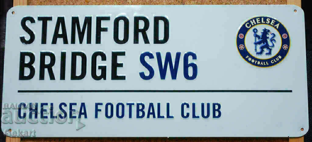 FOOTBALL Metal Sign CHELSEA F.C. UK