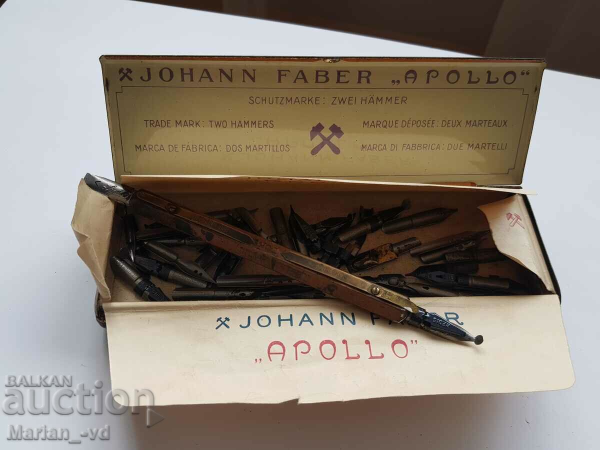 Cutia Johann Faber „APOLLO” și pană F.Soennecken