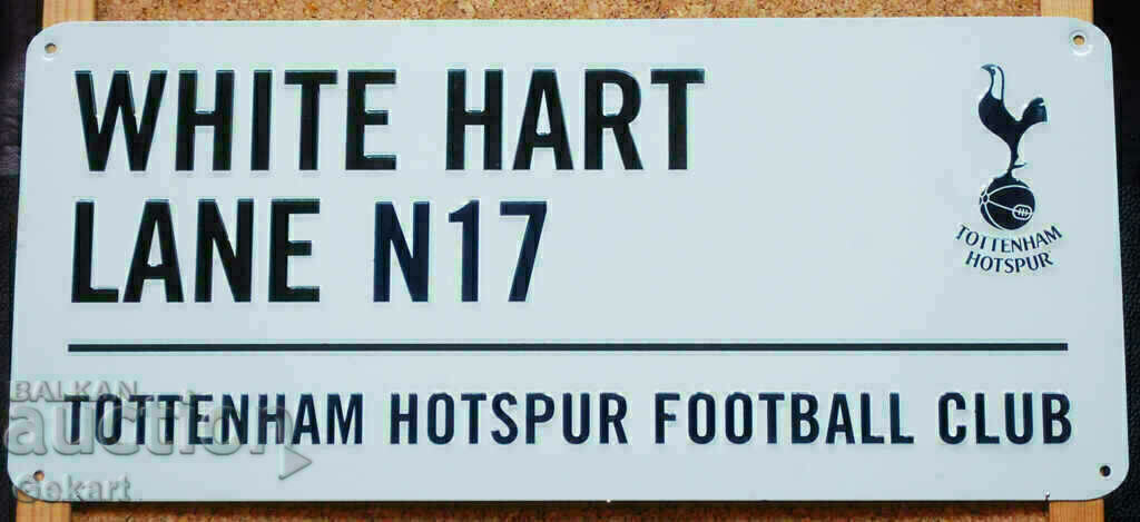FOOTBALL Metal Sign TOTTENHAM HOTSPUR F.C. Ηνωμένο Βασίλειο