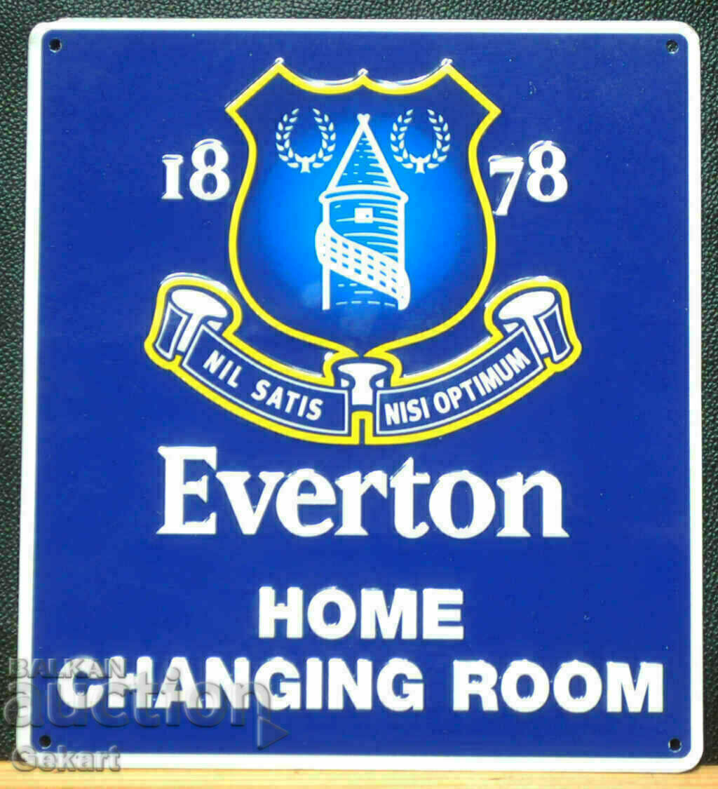 FOOTBALL Metal Sign EVERTON F.C. UK