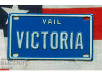 Μεταλλική επιγραφή VAIL - VICTORIA