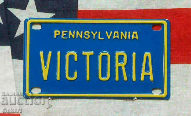 Metal Sign PENNSYLVANIA - VICTORIA USA