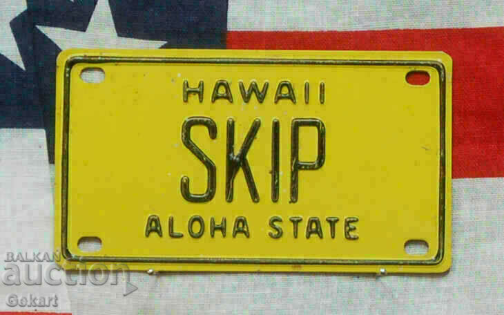 Μεταλλική επιγραφή HAWAII - SKIP USA