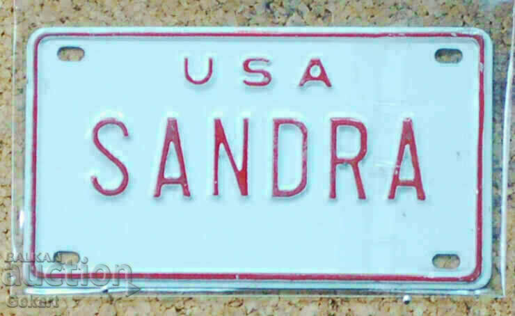 Metal Sign USA SANDRA