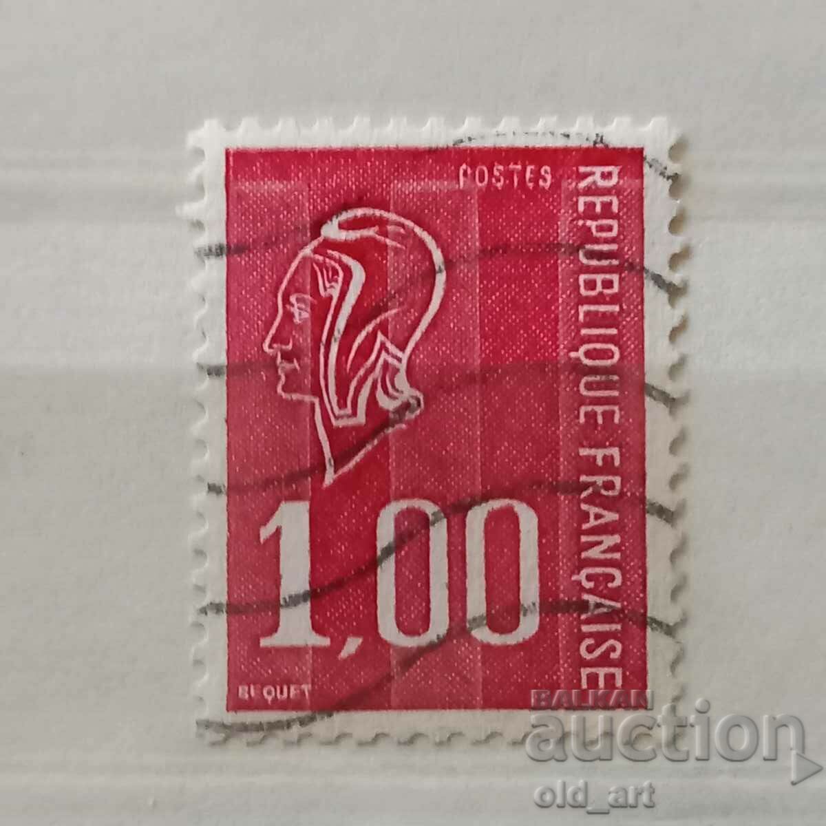 Пощенска марка - Франция, серия Marianne (Béquet), 1976