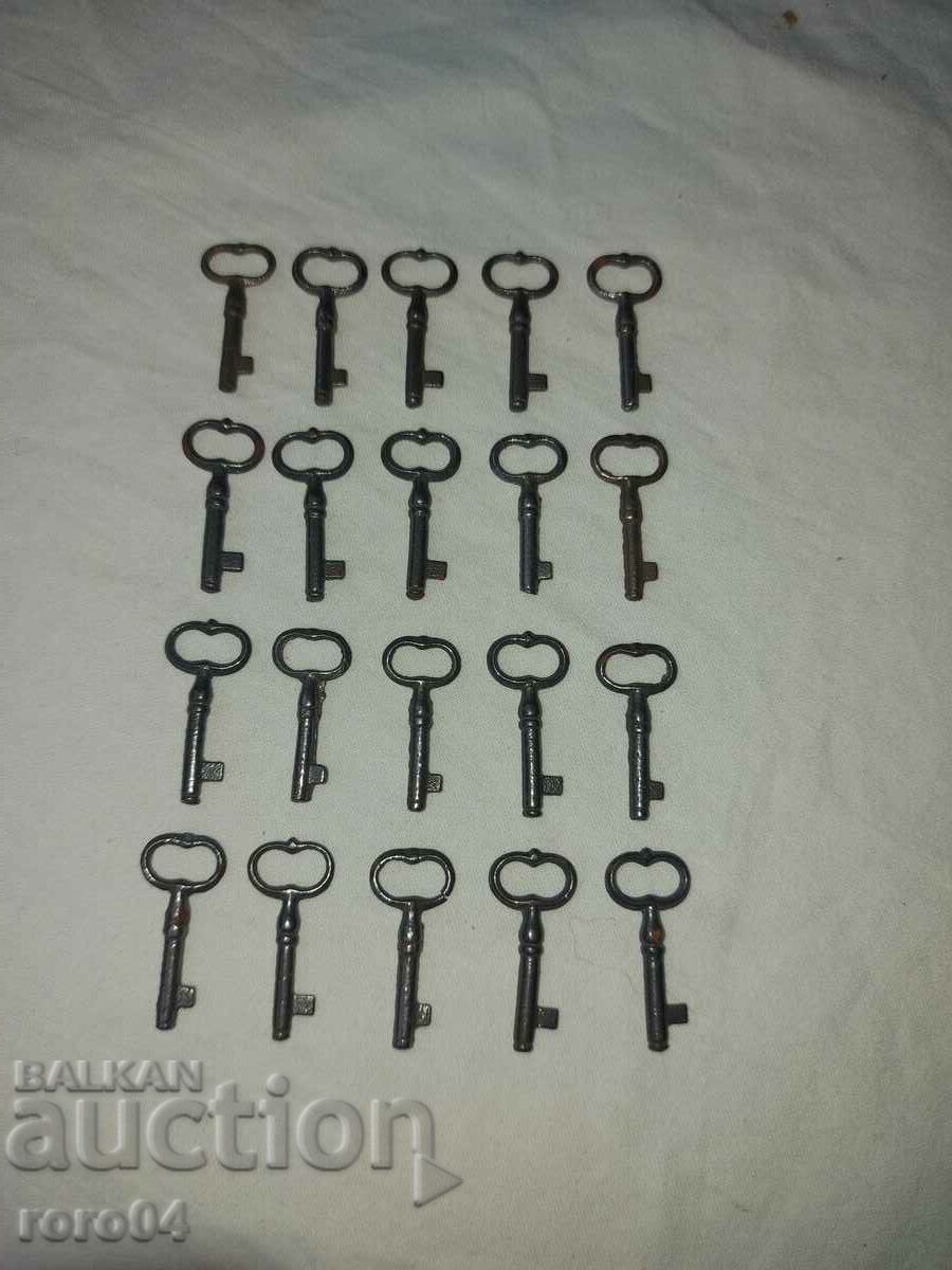 KEY - KEYS - 20 PCS with price 27.00 BGN | € 13.80 KEY - KEYS - 20 PCS with price 27.00 BGN | € 13.80