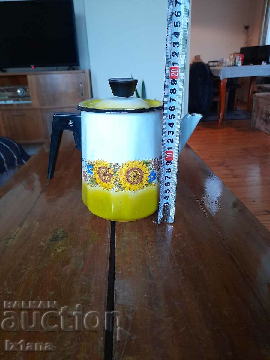 Auction Old enamel teapot Auction Old enamel teapot