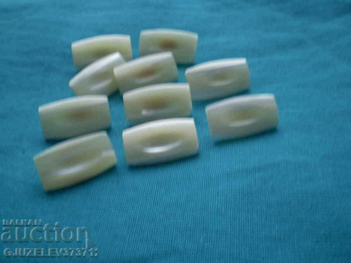 Auction Art Deco 10 mother-of-pearl buttons for dress shirt Auction Art Deco 10 mother-of-pearl buttons for dress shirt