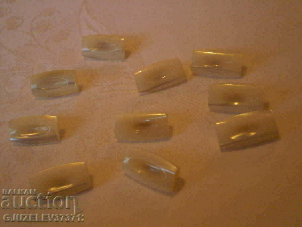 Art Deco 10 mother-of-pearl buttons for dress shirt - 6 Art Deco 10 mother-of-pearl buttons for dress shirt - 6