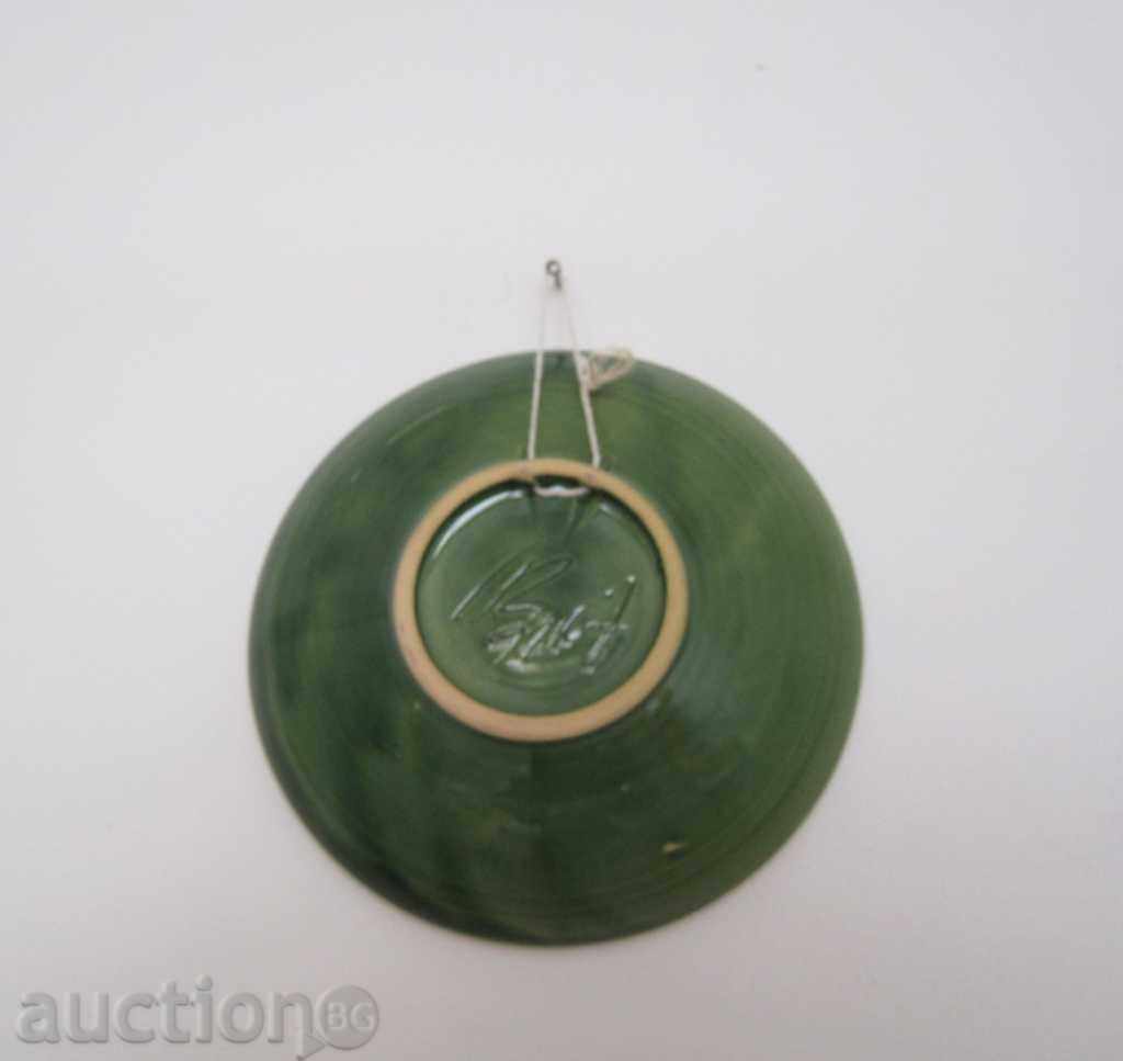 Ceramic saucer, wall panel RIGA with price 10.00 BGN | € 5.11 Ceramic saucer, wall panel RIGA with price 10.00 BGN | € 5.11