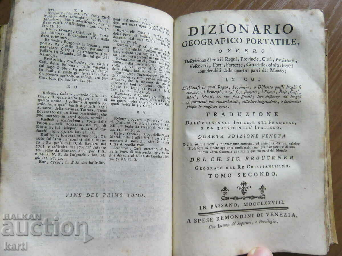 1778 - GEOGRAPHY - ITALY - OLD PRINT - 6 1778 - GEOGRAPHY - ITALY - OLD PRINT - 6