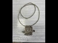 Silver jewelry / musk necklace. #3054