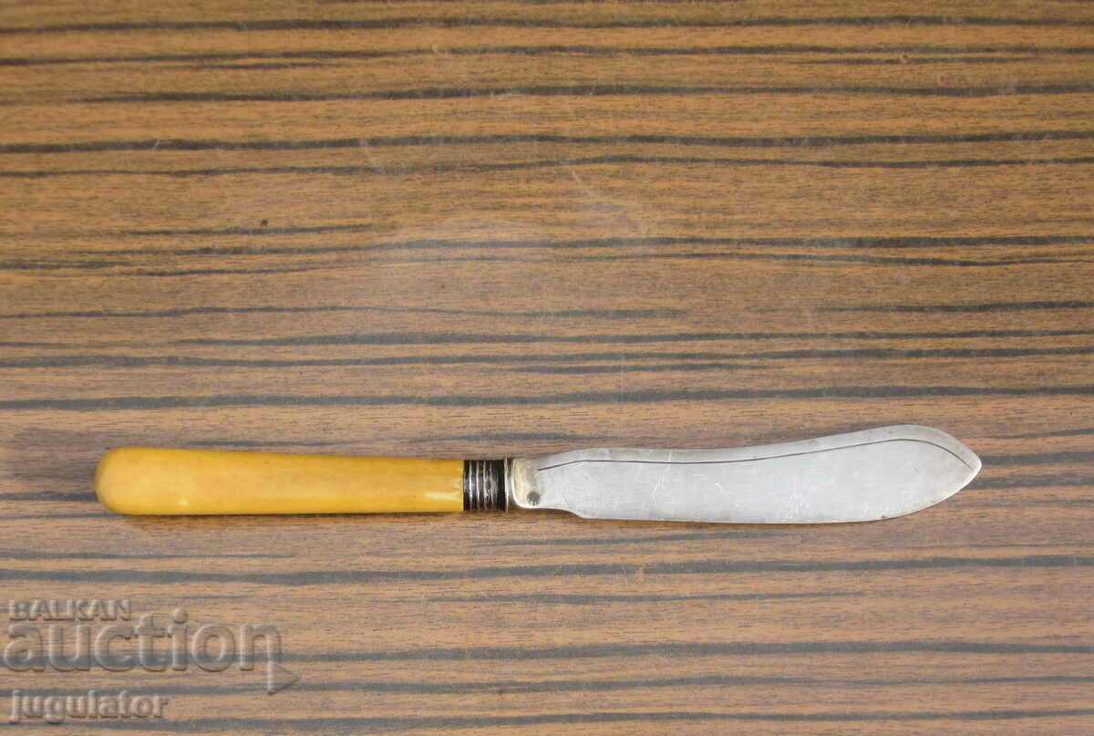 antique silver knife with ornaments and ivory handle - 5 antique silver knife with ornaments and ivory handle - 5