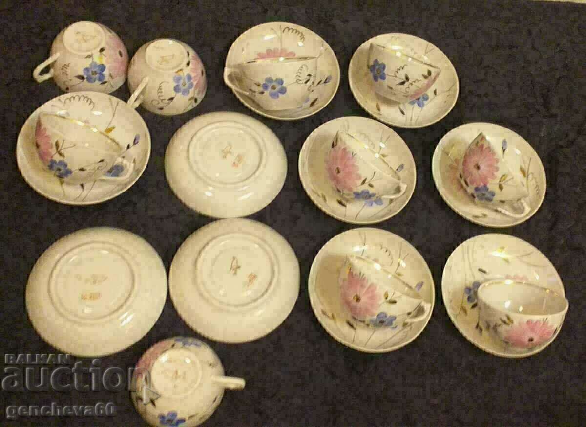 Δημοπρασία Ρωσική πορσελάνη Dulevo/σετ τσαγιού Δημοπρασία Ρωσική πορσελάνη Dulevo/σετ τσαγιού