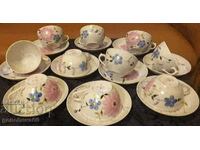 Ρωσική πορσελάνη Ντουλέβο - Σερβίτσιο τσαγιού