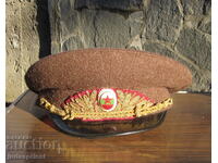 old Bulgarian winter general forage cap of a general