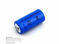 Rechargeable battery, 3.7V, 1300mAh, 16340, Li-ion