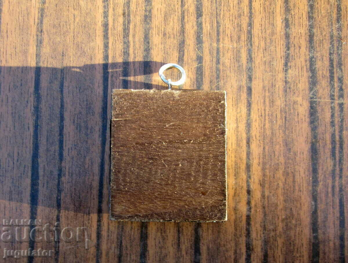 Mother of God Virgin Mary antique home small icon with hardware - 6 Mother of God Virgin Mary antique home small icon with hardware - 6