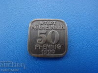 RS(50) Mülheim-Germania 50 Pfennig 1920 UNC Rare