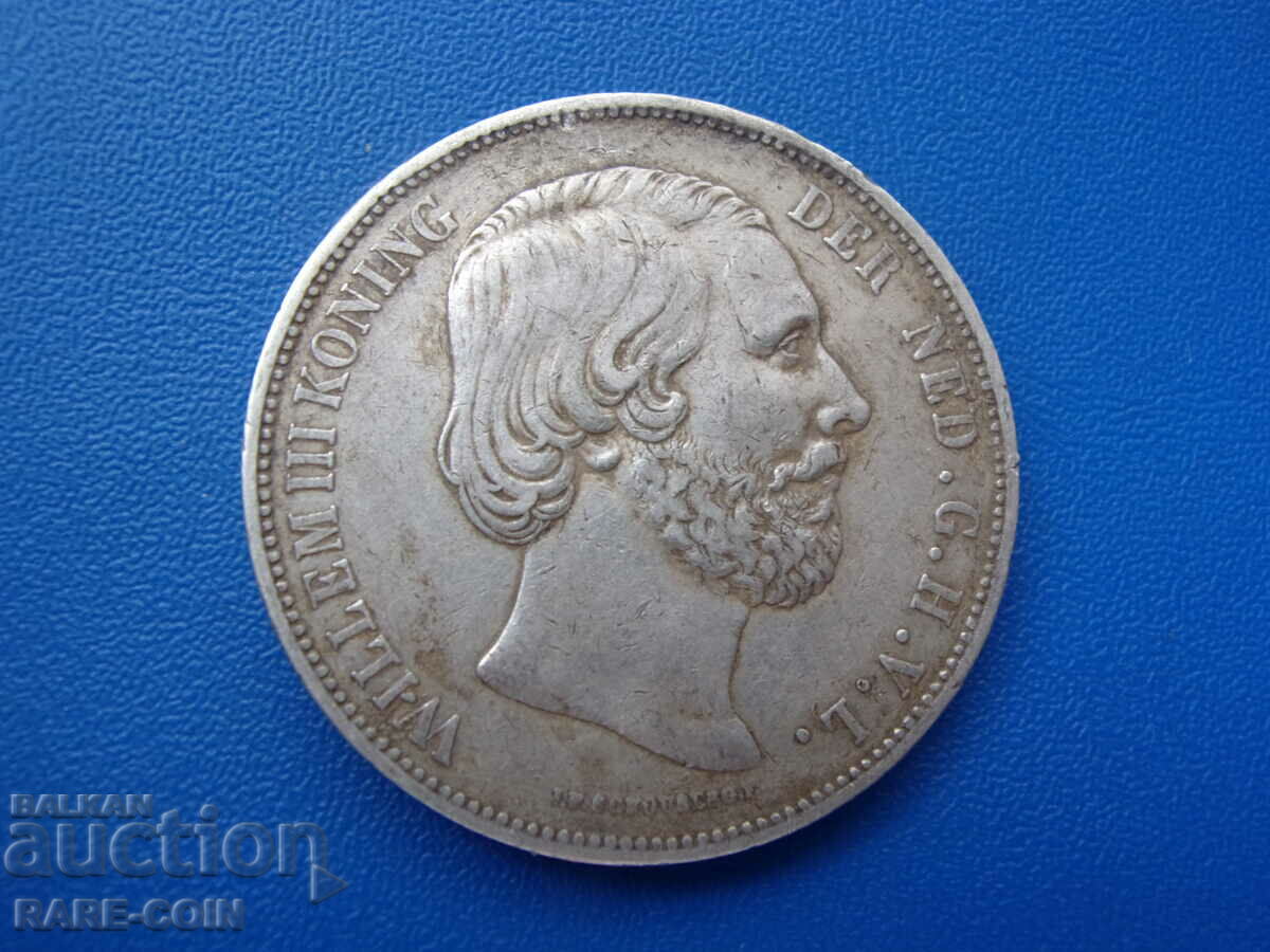 RS(50) Netherlands 1 Thaler - 2½ Gulden 1872 Rare