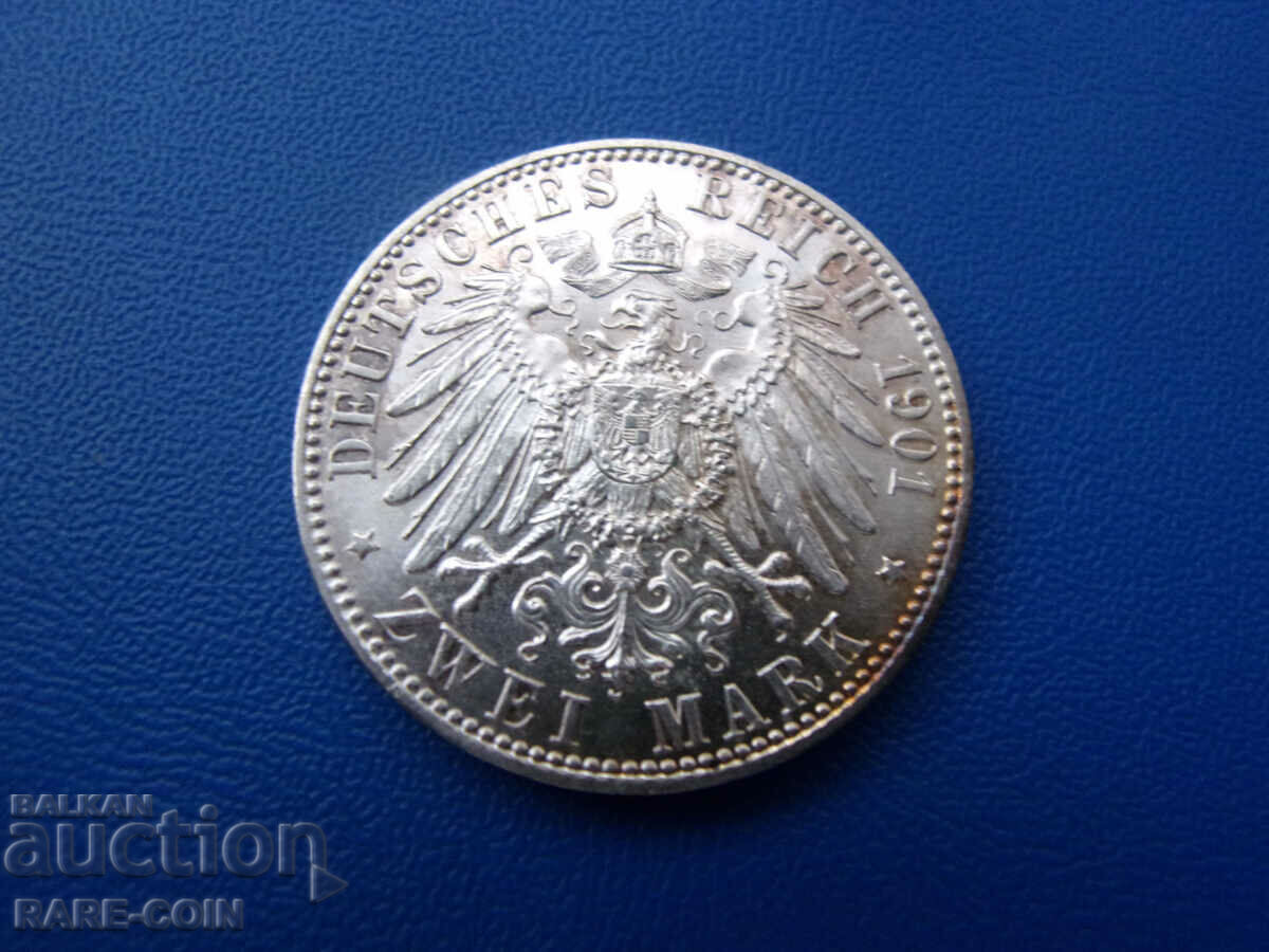 RS(50)  Германия  2 Марки 1901  UNC  Rare с цена € 33.23 | 64.99 лв.