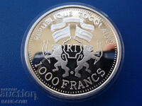 RS(50) Togo 1000 Franci 1999 UNC PROOF Rar
