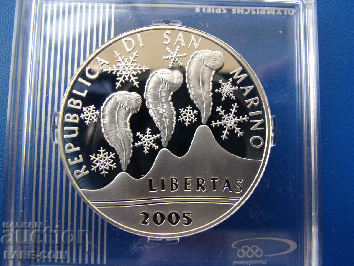 RS(50) Сан Марино 5 Евро 2005 - 26 786 бр.  UNC  PROOF  Rare с цена € 43.46 | 85.00 лв.