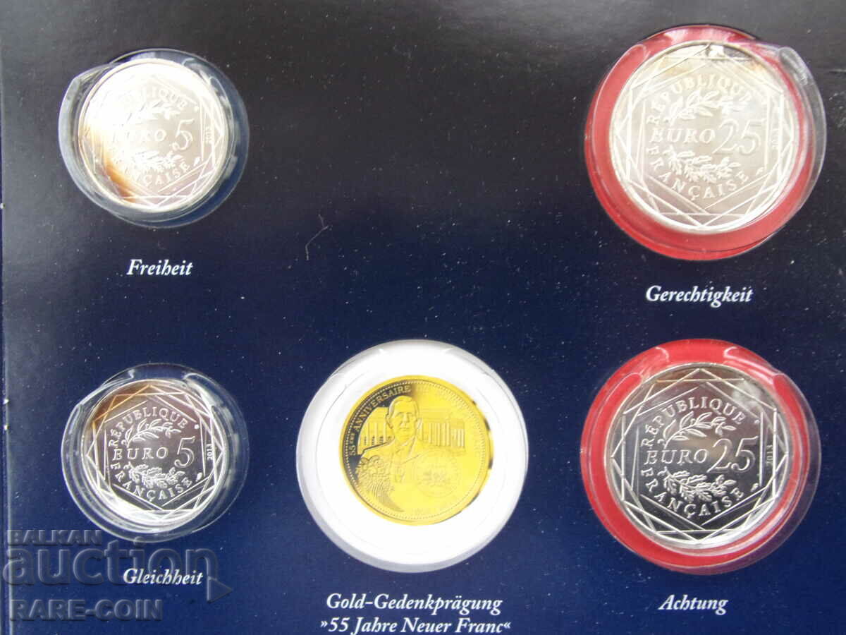 RS(50) Set Franta 3x5 Euro + 3x25 Euro 2013 UNC PROOF Rar - 5 RS(50) Set Franta 3x5 Euro + 3x25 Euro 2013 UNC PROOF Rar - 5