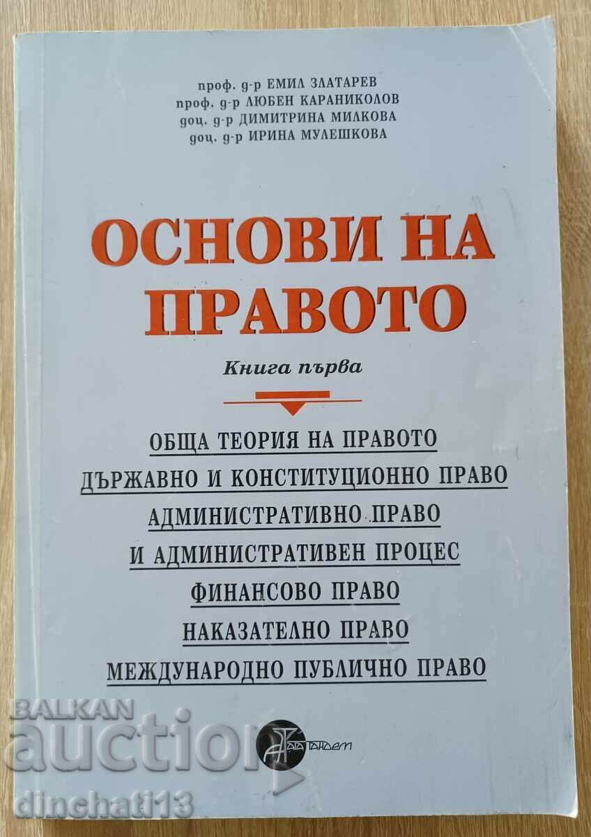 Βασικές αρχές δικαίου. Βιβλίο 1: Εμίλ Ζλατάρεφ