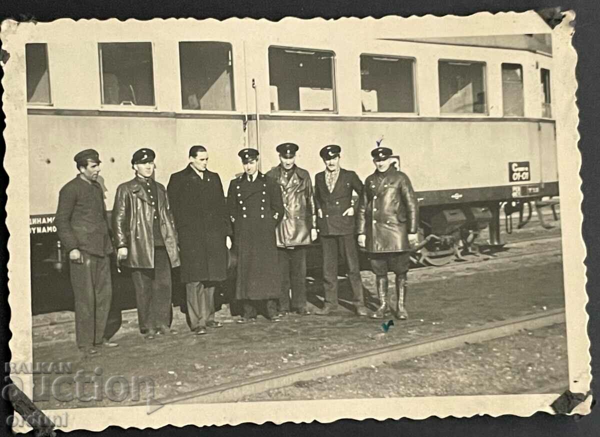 2817 Царство България влак БДЖ депо София БДЖ 1940г.