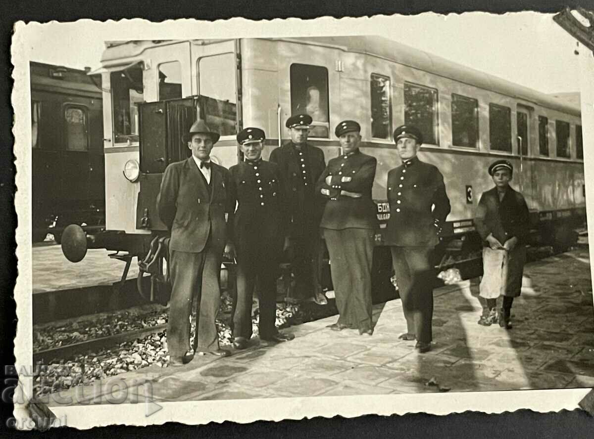 2821 Kingdom of Bulgaria train drivers Sofia Station BDZ 1940.