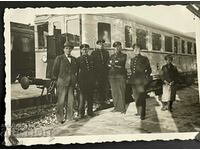 2821 Kingdom of Bulgaria train drivers Sofia Station BDZ 1940.
