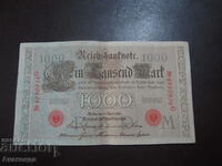 1910 год 1000  марки Германия червен печат серия G