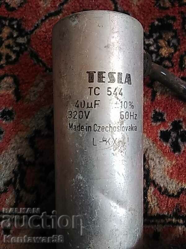Capacitor TESLA 40 mF 320V with price € 1.00 | 1.96 BGN Capacitor TESLA 40 mF 320V with price € 1.00 | 1.96 BGN