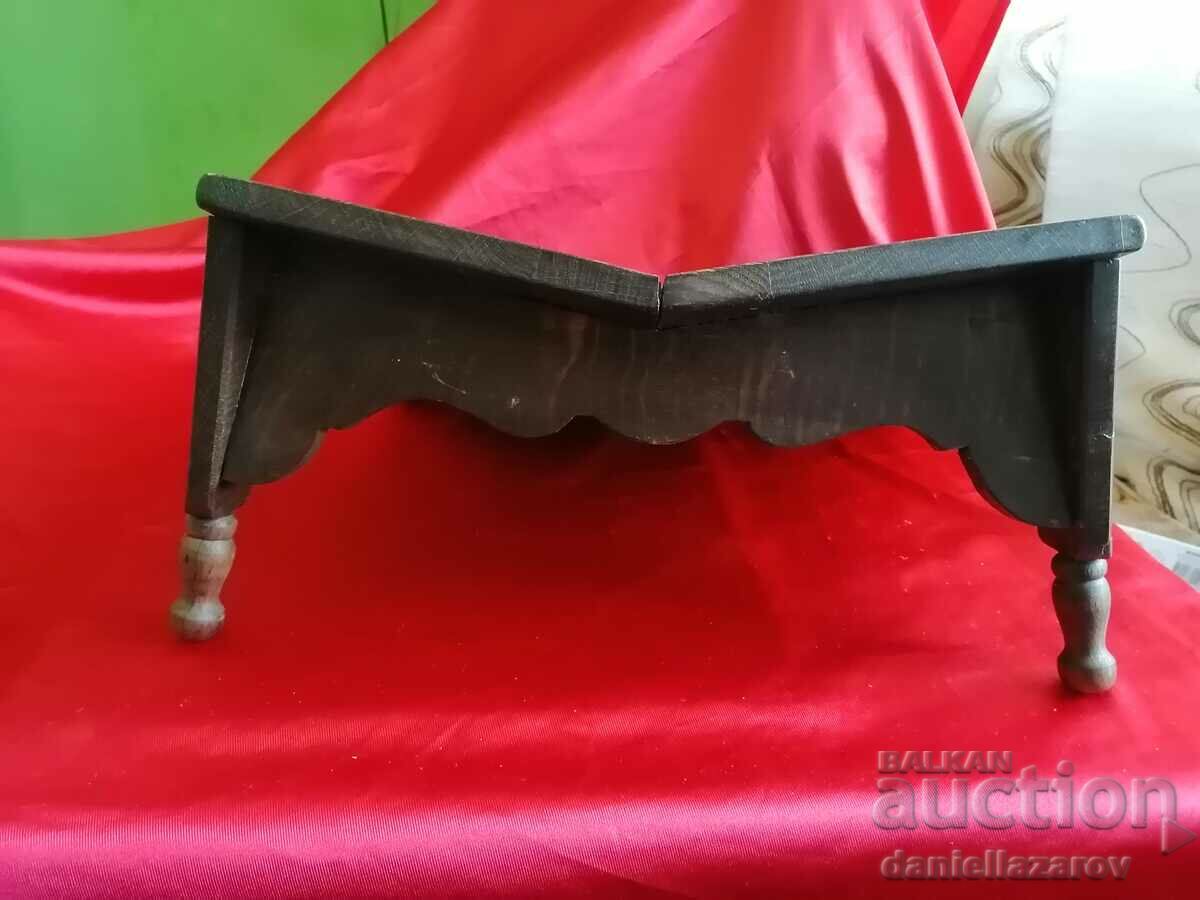 Ancient Wooden Stand for Reading a Book, Bible, Koran - 5
