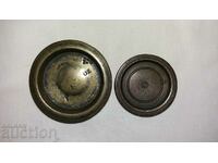 Old bronze weights for weighing scales