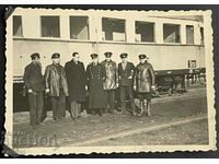 2822 Βασίλειο της Βουλγαρίας μηχανοδηγοί Σόφια Σταθμός BDZ 1940.