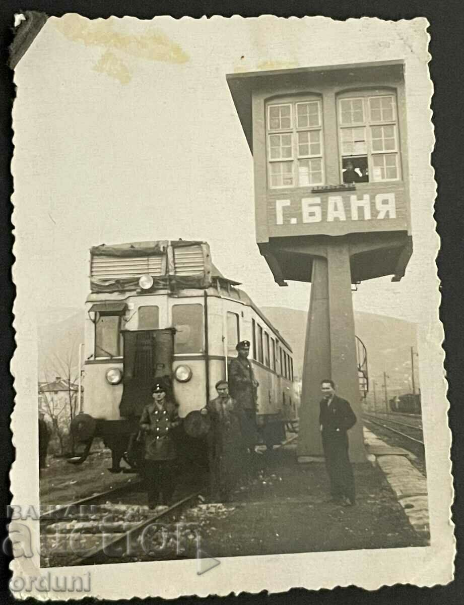 2825 Βασιλείου της Βουλγαρίας σιδηροδρομική ατμομηχανή BDZ σταθμός Gorna Banya 194