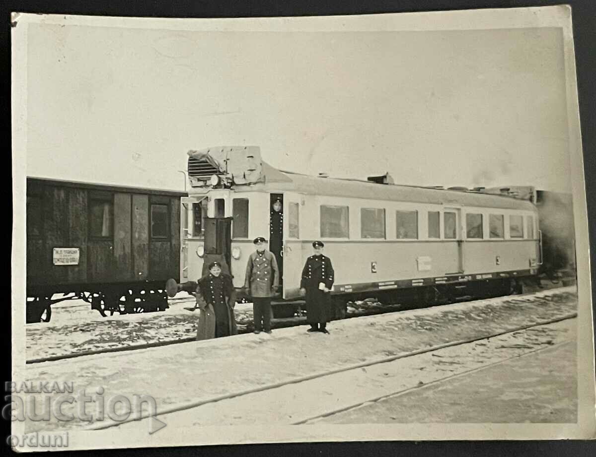 2830 Царство България влак локомотив БДЖ гара София 1940г.