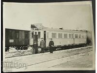 2830 Kingdom of Bulgaria train locomotive BDZ station Sofia 1940.