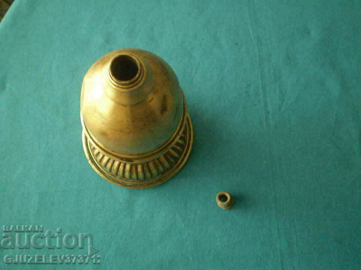 Rare Old bronze elevator type pole lamp - 6 Rare Old bronze elevator type pole lamp - 6