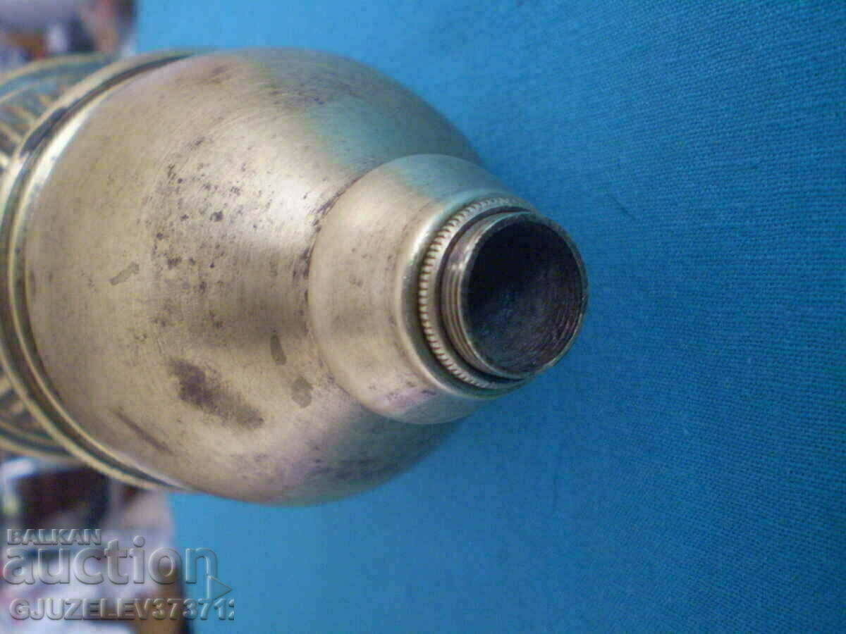 Rare Old bronze elevator type pole lamp - 7 Rare Old bronze elevator type pole lamp - 7