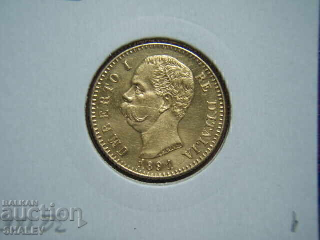 20 Lire 1891 Italia (20 liri Italia) /1/ - XF/AU (aur) - 5