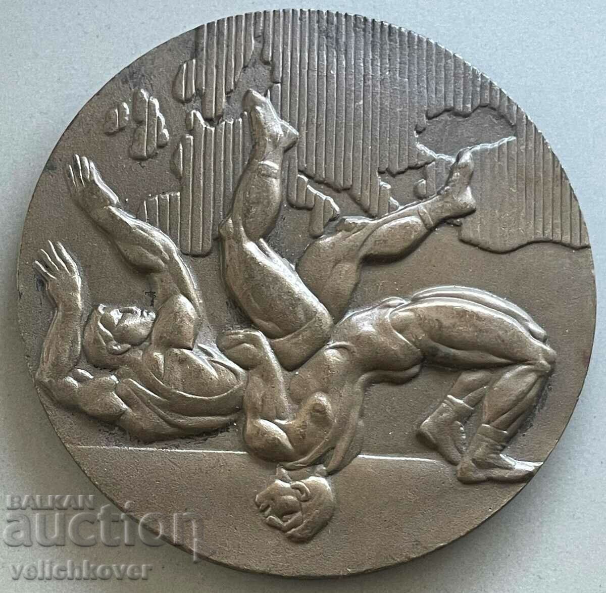 33501 Bulgaria placa Campionatul European de lupte Varna 1992