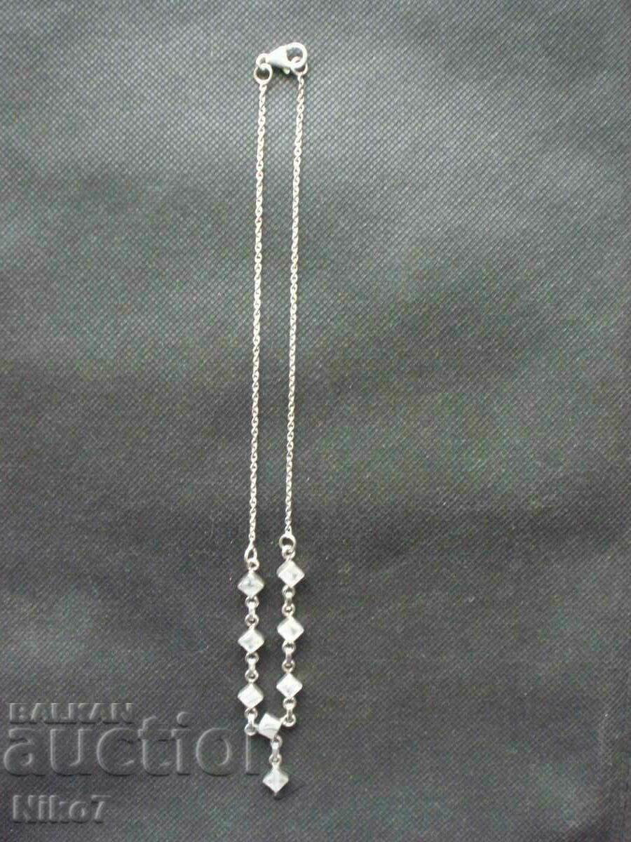 Silver women's necklace, necklace + moonstone. with price 39.99 BGN | € 20.45 Silver women's necklace, necklace + moonstone. with price 39.99 BGN | € 20.45